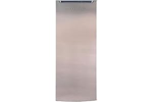 Upright Freezer, 6.5 cu. ft., Deep Freeze, Vinyl Coated Metal with Wire Shelving, Compact for Kitchen, RV, Dorm, Cabin, and Trailer, Platinum Design Series, Silver - 21D x 23W x 56H