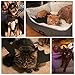 Mitcien Pet Cat Halloween Costume Cat Collar LED Bat Wings Black for Pet Halloween Costumes for Cats Small Dogs Puppy Costume Accessories Sisal Ball