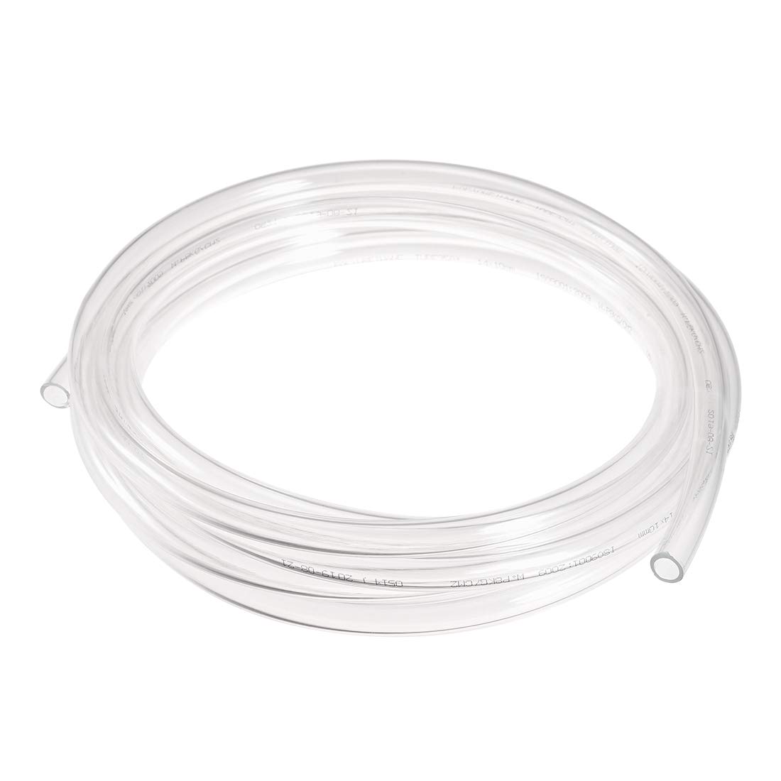 sourcing map Pneumatic Air Tubing, 14mm OD x 10mm ID 4m(157 Inch) Long PU Polyurethane Air Compressor Clear Tubing Hose Pipe