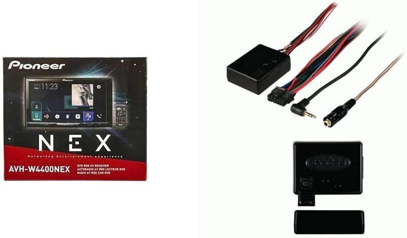 Pioneer AVH-W4400NEX in Dash Multimedia Receiver with 7" WVGA Clear Resistive Touchscreen Display Bundle with Metra Axxess ASWC-1 Universal Steering Wheel Control Interface