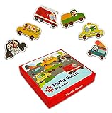 Vileafy Vehicle Puzzles Set for 2+ Years Old Toddlers, Large Piece.