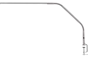 Daylight Company, LLC U35108 Slimline 3 Table Lamp-LED-80 CRI-Eye Care-4 Brightness Levels, 3,000 LUX at 30 cm, 1,065 LUMENS-4 Step DIMMER Mode, Brushed Steel, 25.6 x 30 x .8