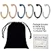 Likimar 18G 316L Stainless Steel Nose Rings Hoop Nose Piercing Body Jewelry (6PCS)-8mm