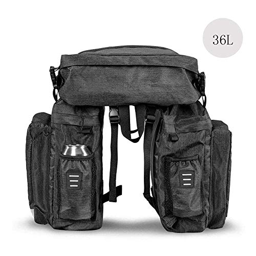 COTEetCI Bicycle Trunk Bag Multifunction Saddle Rack Bag with Detachable Top Bag Waterproof Pannier Bike Rear Seat Bag Cycling Cargo Carrier