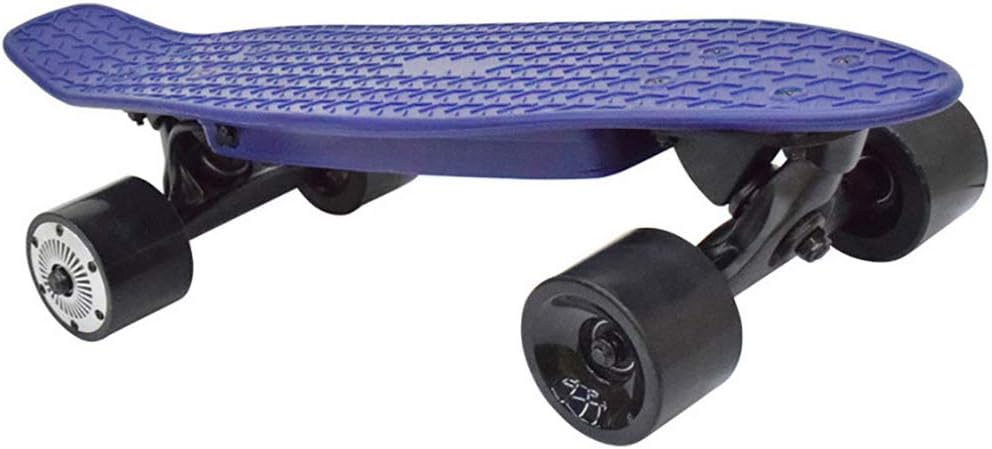 WOTR Mini Cruiser Skateboard,Intelligent remote control electric scooter Retro Style Plastic board Comes Complet Unisex Street Skateboard