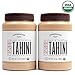 Pepperwood Organic Stone-Ground Ethiopian Sesame Tahini Paste, Hulled, Unsalted, Non-GMO, Gluten-Free, Kosher, Vegan, USDA Organic, Peanut-Free, 14 Ounce (2-Pack) (14oz - 2 Pack)
