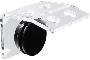 balacoo Magnetic Coral Rack Aquarium Plant Magnet Holder 4 Holes Acrylic Coral Frag Clip Fish Tank Bracket with Suction Cup for Aquarium Fish Tank Plant Hold Tools