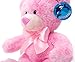 WILDREAM PinkTeddy Bear Stuffed Animal Plush with Ribbon Cravat, Shaggy Plush Stuffed Teddy Bear for Baby Kids Boys Girls, Soft First Teddy Bear Cute in Sitting Position 9.8 Inches(Dreamy Pink)