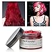 MOFAJANG Unisex Hair Wax Dye Styling Cream Mud, Upgrated Natural Hairstyle Color Pomade, Washable Temporary,Party Cosplay Daily Use (Red)