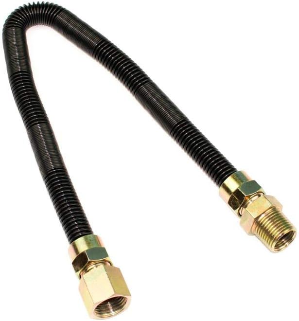 Dreffco 1/2 Inch x 36 Inch NonWhistle Flexible Flex Gas