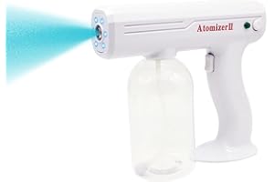 3T GROUP Portable Nano Blue Light Alcohol Atomizer Spray Gun Atomizer Spray Bottle Gun Atomizer Sprayer Nano Sprayer Gun Mist Gun for Cars,Home,Garden 27 OZ