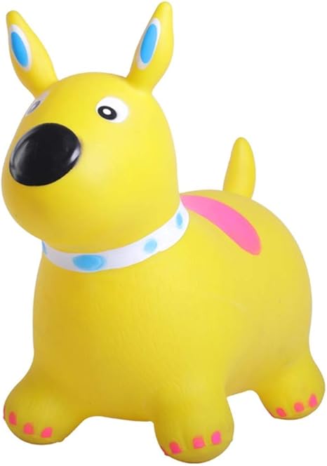 Amazon Co Jp Xyanzi 赤ちゃんのおもちゃ 子供と幼児のための動物に乗るおもちゃの動物のおもちゃを跳ねる膨脹可能な警備員のおもちゃ屋内および屋外の楽しみの体操 色 イエロー いえろ ホーム キッチン