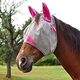Cashel Crusader Standard Fly Mask with Orange Ears, Animal Rescue Benefit - All Sizes