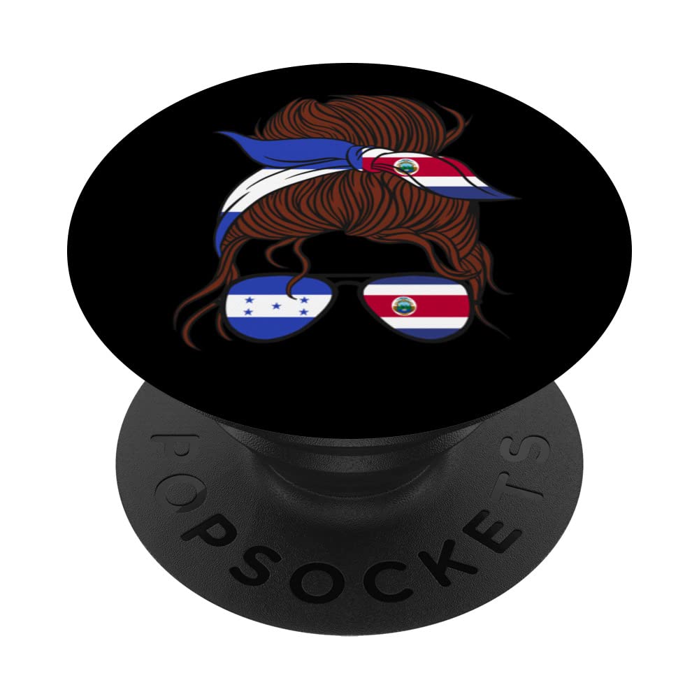 Honduras and Costa Rica Mix Half Honduran half Costa Rican PopSockets Swappable PopGrip