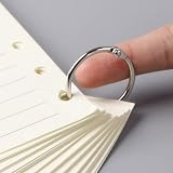 Guagua 25mm Binder Rings 1inch 20 Pack Stainless Nickel Plated view 8
