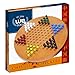 WE Games Chinese Checkers, Wooden Chinese Checkers with Pegs, Compatible with Chinese Checkers Marbles, Classic Tabletop Game, Board Games for Families, Includes Drawstring Bag for Storage