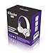 ELECDER i39 Headphones with Microphone Foldable Lightweight Adjustable On Ear Headsets with 3.5mm Jack for Cellphones Computer MP3/4 Kindle School Purple/White
