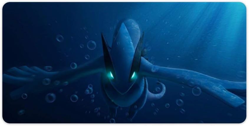 Poke-mon Mouse pad,Lugia (2),Large Gaming Mouse Mat,Desk Mat,Waterproof Anti-Dirty Anti Slip Stitched Edges Mousepad,Perfect for Writing,60x30cm,24x12 inch