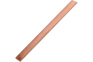 UAUAFIFI 1/4 Inch Copper Flat Bar,1/4" x 1" x 12" C11 Solid Copper Flat Bar Stock,99.9% Copper Bar Stock for Various DIY (1, 1/4x1x12 inch)