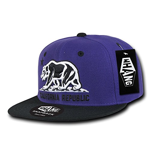 WHANG Snapbacks, Purple/Black