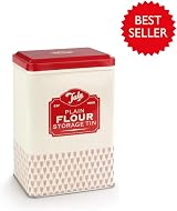 Tala Originals Red Flour Storage Tin 12.5x9.3 cm Durable Kitchen Container view 5