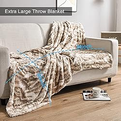 Oversized Soft Throw Blanket, 60" x 80" Luxurious