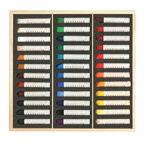 Sennelier Artist Oil Sticks Wood Box Set/36