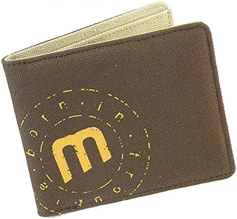 Wetoper Men's Canvas Leather Wallet Small Bifold Card Holder Billfold