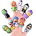 FUN LITTLE TOYS 10 PCs Halloween Finger Puppets for Kids, Best Choice for Halloween Party Favors, Pinata Fillers and Goodie Bag Fillers