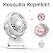 Clip on Fan, Cool Breeze Designing, Mosquito Repellent, USB or 2600mAh Rechargeable Battery Operated Fan Small Desk Fan with 4 Speed and 360° Rotation for Table, Office, Camping, Dorm, Baby Stroller