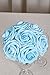 Ling's moment Artificial Flowers Blue Roses 50pcs Real Looking Fake Roses w/Stem for DIY Wedding Bouquets Centerpieces Arrangements Party Baby Shower Home Decorations