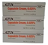 Rugby Capsaicin 0.025% Generic for Zostrix Cream, 3 Count