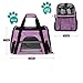 PetAmi Premium Airline Approved Soft-Sided Pet Travel Carrier | Ventilated, Comfortable Design with Safety Features | Ideal for Small to Medium Sized Cats, Dogs, and Pets (Small, Heather Purple)