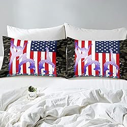 Gymnastics Comforter Set Full American Flag