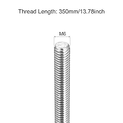MECCANIXITY Fully Threaded Rod M6 x 350mm 1mm