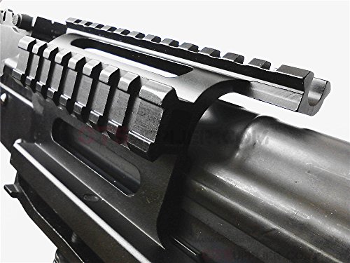 OTSupplierÂ® 7.62x39 AK-47 Quick Detach Dual Accessory Side Mount (with raised, see-thru track) + Steel Side Plate Mount / Adapter