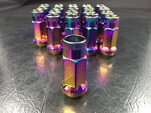 20 PCS OPEN END LUG NUTS NEO CHROME 1/2"X20 WHEEL NUT | DODGE