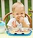 Innobaby Stainless Bus Plate with Airtight Sectional Lid, The Original, Leak-Resistant Divided Platter, Mom Invented Fun Shape Plate Din Din SMART for Babies, Toddlers and Kids, BPA Free Plate