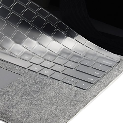 TOP CASE - Ultra Thin Invisible Keyboard Protector Cover Compatible with Microsoft Surface Laptop (2017 Released) & Surface Book & Surface Book 2, Soft-Touch & Precision Fit Keyboard