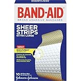 Band-Aid Sheer Strips, Extra Large, 10 Count