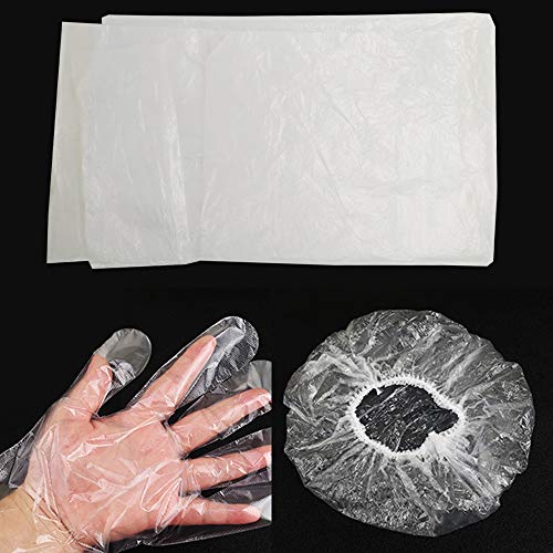 21 Packs Hair Dye Coloring Kit, Sonku Dye Brush Comb Mixing Bowl Ear Caps Shower Cap Disposable Gloves Apron Sectioning Clips and Hairbands for DIY Salon Hair Dye Tool