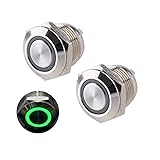 DMWD 2pcs 12mm Super Mini Metal Waterproof