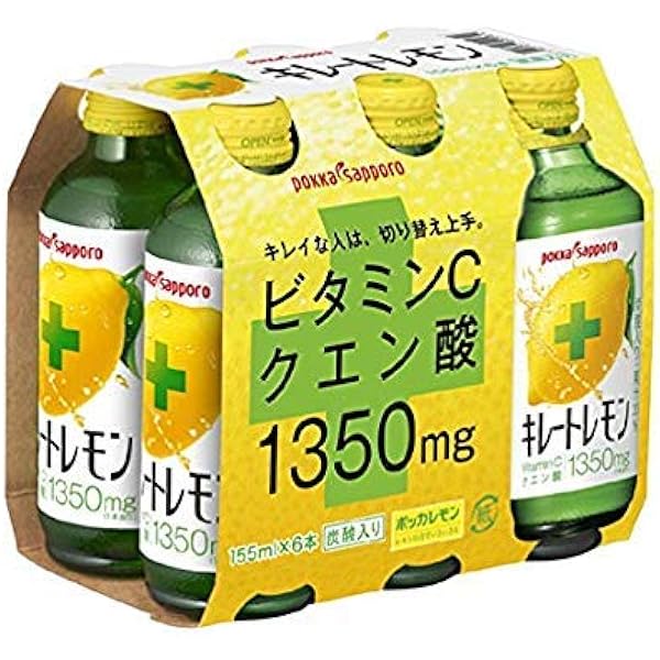 Amazon.com: PS Kireto Lemon Citric Acid 2700 155ml x 6 Glass
