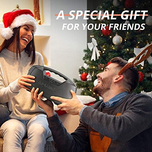 Portable Waterproof Bluetooth Speaker Aomais 40 Hour Playtime Wireless Outdoor Speakers 25w Rich Bass Impressive Sound Stereo Pairing Built In Mic 100ft Bluetooth For Home Party