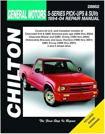 Wiring Diagram PDF: 2003 Chevy S10 Pickup Wiring Diagram