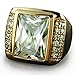 Wayne-Size 8-15 Jewelry Man's AAA Sapphire 18K Gold Filled Ring R199