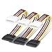 SATA to Molex, Benfei 3 Pack 4 Pin Molex to SATA Power Cable - 10 Inches