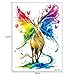 6 Sheets Watercolor Animal Temporary Tattoo Sticker Colored Drawing Body Makeup Decal