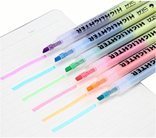Double-end highlighter-Students color key marking markers.