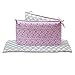 Zoe Scallop, Lavender, Purple Floral Crib Bumper